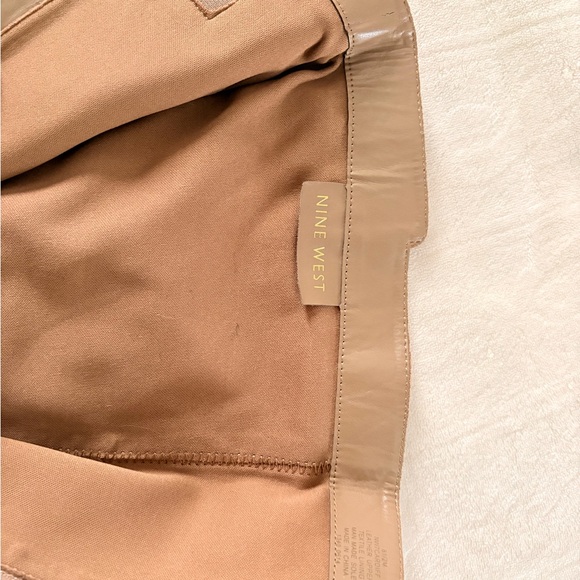 🍄🟫 Nine West Tan Suede Heeled Boots size 8.5 - Picture 7 of 9